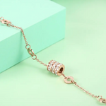 Sparkling Roman Numeral Charm Bracelet