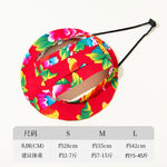 Dog cat anti-strangle hat anti-off ear adjustable rope