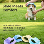 Dog cat anti-strangle hat anti-off ear adjustable rope