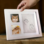 1 Set DIY Pet Paw Print Memorial Kit With Clay Mold