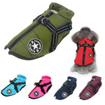 Large Pet Dog Jacket With Harness Winter Warm Dog