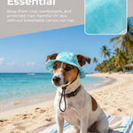 Dog cat anti-strangle hat anti-off ear adjustable rope