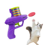 Fun Cat Toy Creative Flying Saucer Gun Paired