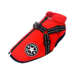 Large Pet Dog Jacket With Harness Winter Warm Dog