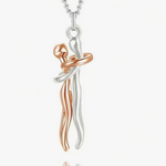 Hugging Couple Necklace 💑✨