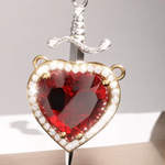 Crimson Heart & Dagger Necklace ❤️🗡️