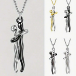 Hugging Couple Necklace 💑✨