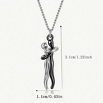 Hugging Couple Necklace 💑✨