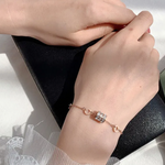 Sparkling Roman Numeral Charm Bracelet