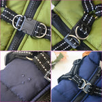 Large Pet Dog Jacket With Harness Winter Warm Dog