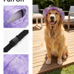 Dog cat anti-strangle hat anti-off ear adjustable rope