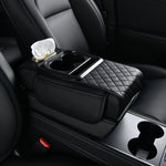 Car Console Organizer with Cup Holder & Tissue Storage