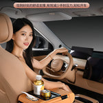 Car Console Organizer with Cup Holder & Tissue Storage