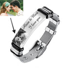 Personalized photo bracelet  for Men Women