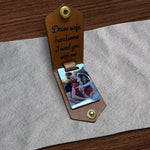 Personalised Photo Keyring in Leather Case