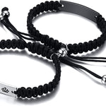 His Queen Her King Bracelet set for couples