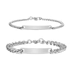 Engraved Couple Bracelets
