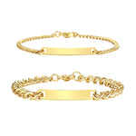 Engraved Couple Bracelets