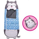 happy napper Grey Dog sleeping bag