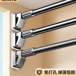 Versatile Telescopic Clothes Rod - Durable, Space-Saving Design