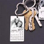 Personalized  Photo Calendar Keychain Anniversary Gifts