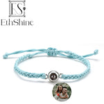 Personalized Photo Projection Bracelets for Couples