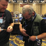 Damascus Steel  D2 Steel ox head pendant handicraft Knife