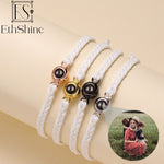 Personalized Photo Projection Bracelets for Couples
