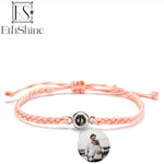 Personalized Photo Projection Bracelets for Couples