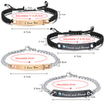 Engraved Matching Bracelets for Couples 2