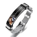 Personalized photo bracelet  for Men Women