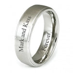 Engraved Promise Ring Titanium