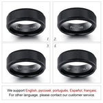 Engraved Promise Ring Titanium