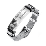 Personalized photo bracelet  for Men Women