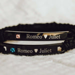 Personalized Rope Bracelets with Custom Engraving