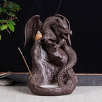 Mystic Dragon Waterfall Down Flow Draft Incense Burner (8 Designs)