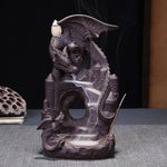 Mystic Dragon Waterfall Down Flow Draft Incense Burner (8 Designs)
