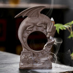 Mystic Dragon Waterfall Down Flow Draft Incense Burner (8 Designs)