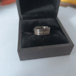 Engraved Promise Ring Titanium