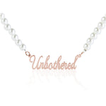 Name Necklace Pearl Chain